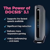 Vista 6 de Motorola - Módem de cable, modelo MB8600 con DOCSIS 3.1, con velocidad máxima de 6 Gbps. Aprobado para Comcast Xfinity Gigabit, Cox Gigablast