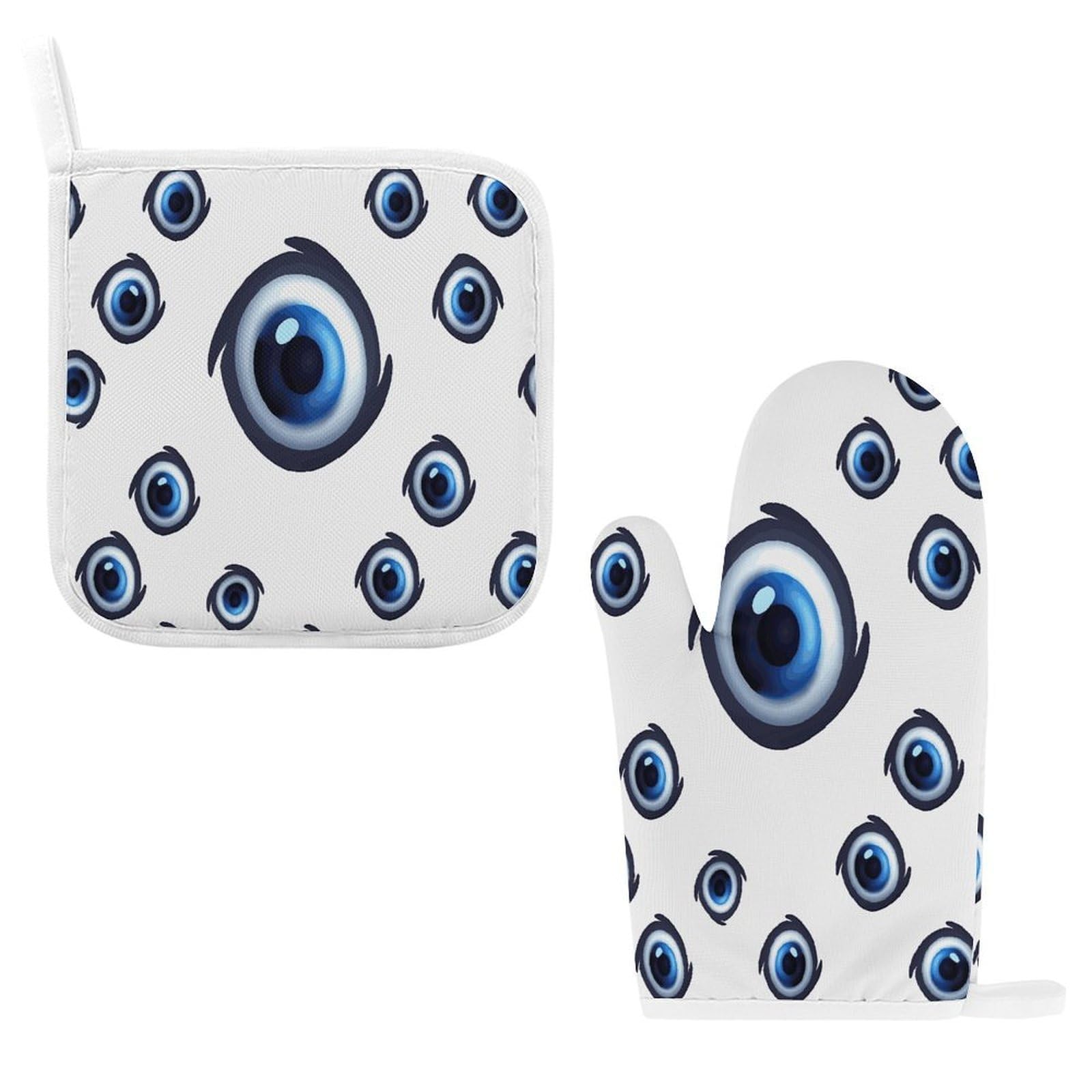 Fodpand Style Evil Eyes Oven Mitts And Pot Holders Sets