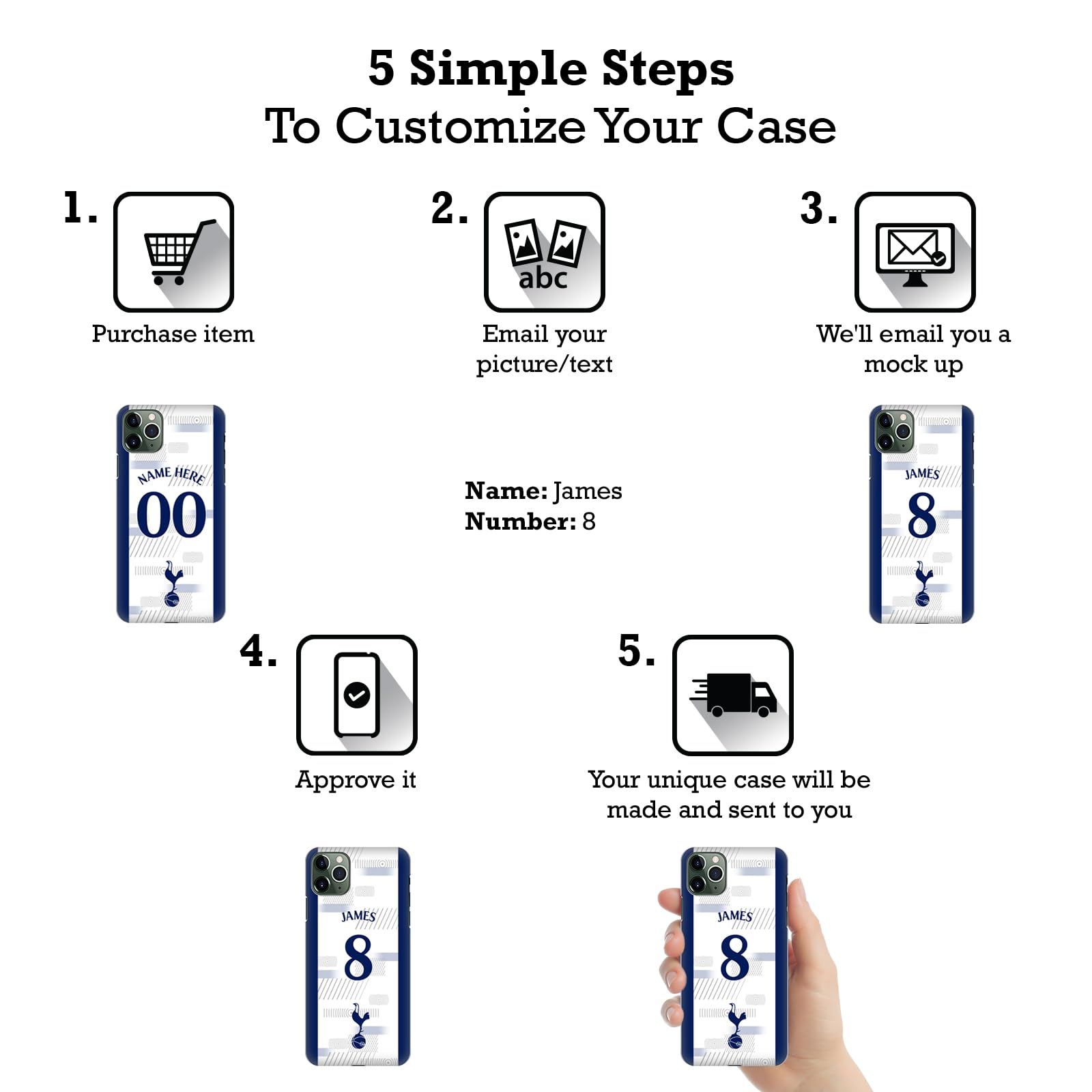 Head Case Designs Officially Licensed Custom Customized Personalized Tottenham Hotspur F.C. Dark Blue and Purple 2023/24 Badge Leather Book Wallet Case Cover Compatible with Apple iPad Pro 11 M4 2024