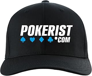 Pokerist Poker Gift White All Suits Unisex Cap Hat (Black)