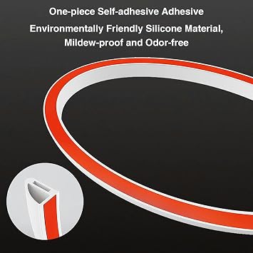 Collapsible Shower Water Dam, Shower Water Guard Splash Floor, Shower Water Stopper Barrier and Retention System and Keeps Water Inside Threshold Dry and Wet Separation,300cm/118in
