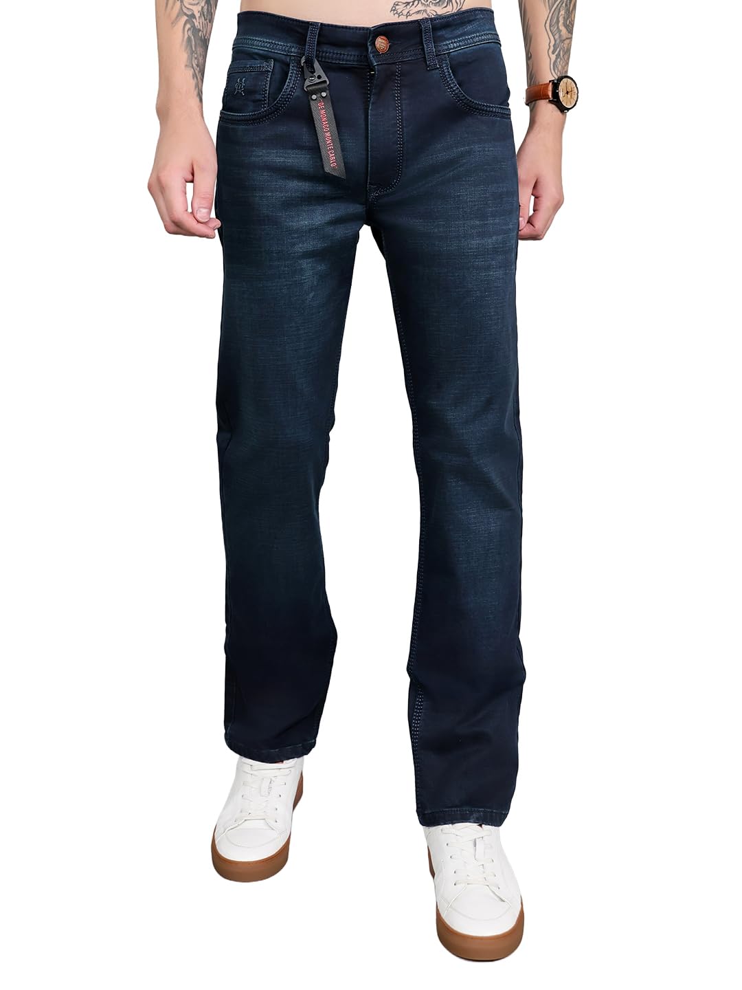 Mens Slim Fit Jeans|Mid-Rise | Comfortable & Stylish | Denim for Men's. (Pack of 1)-image-28