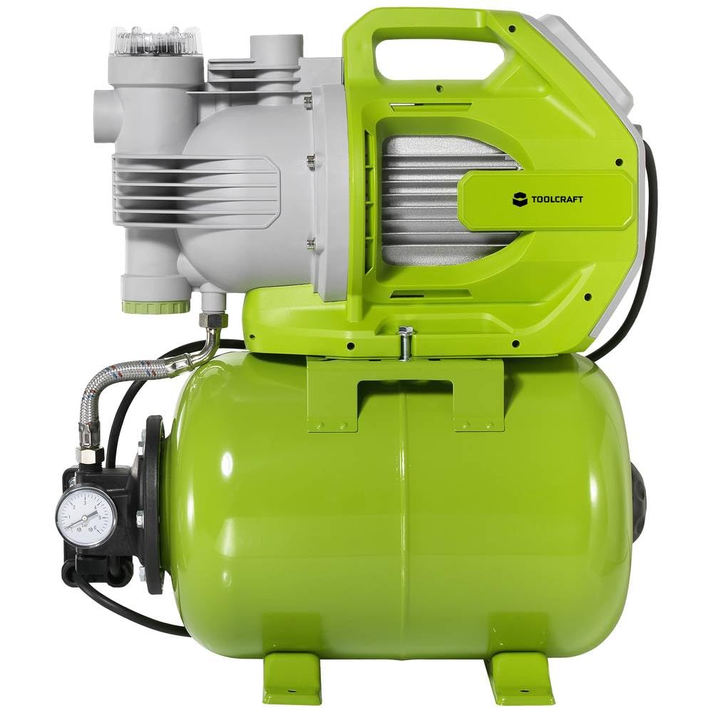 TOOLCRAFT TO-8992887 Surpresseur avec réservoir 230 V/AC 6000 l/h