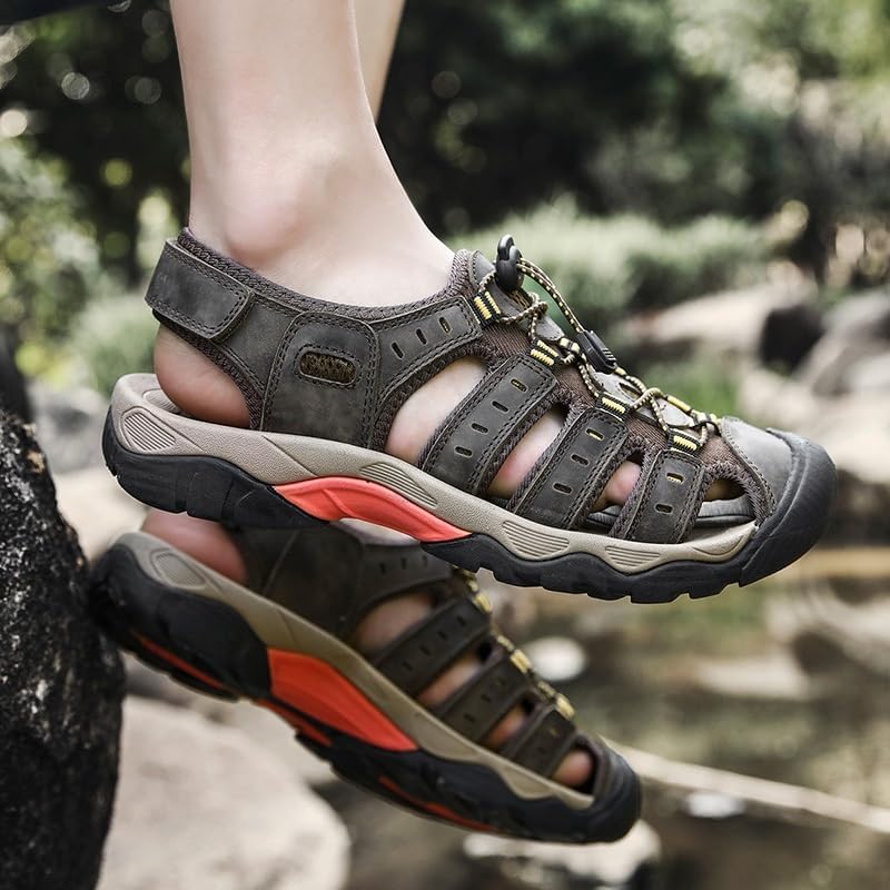 Men's Sandals Soft Sandals Shoes Men Large Size Outdoor Shoes Comfort Beach Sandals Men Shoes(48)3