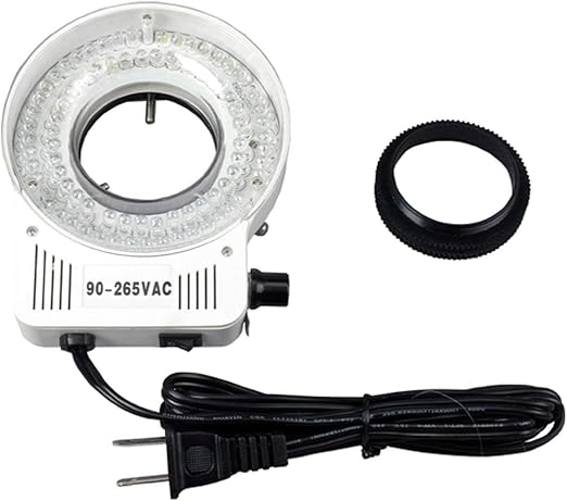 AmScope LED-80S 80 LED Microscope Compact Ring Light with Built-in Dimmer