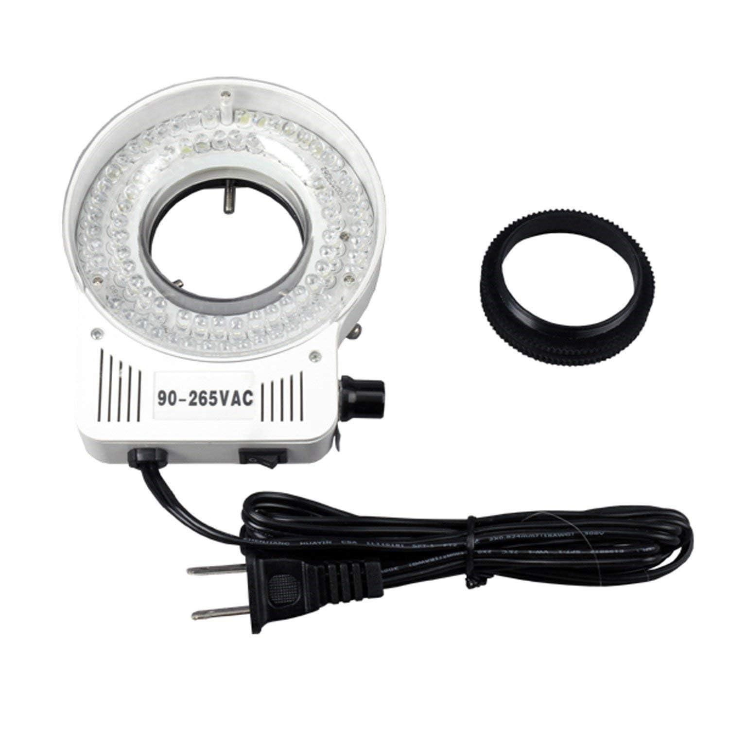 AmScopeLED-80S 80 LED Microscope Compact Ring Light with Built-in Dimmer