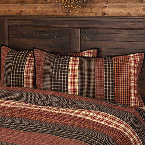 VHC Brands, Beckham, Cotton, 21x37, King Sham, Red