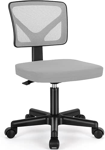 Sweetcrispy Office Desk Chair, Ergonomic Low-Back Mesh Rolling Work Swivel