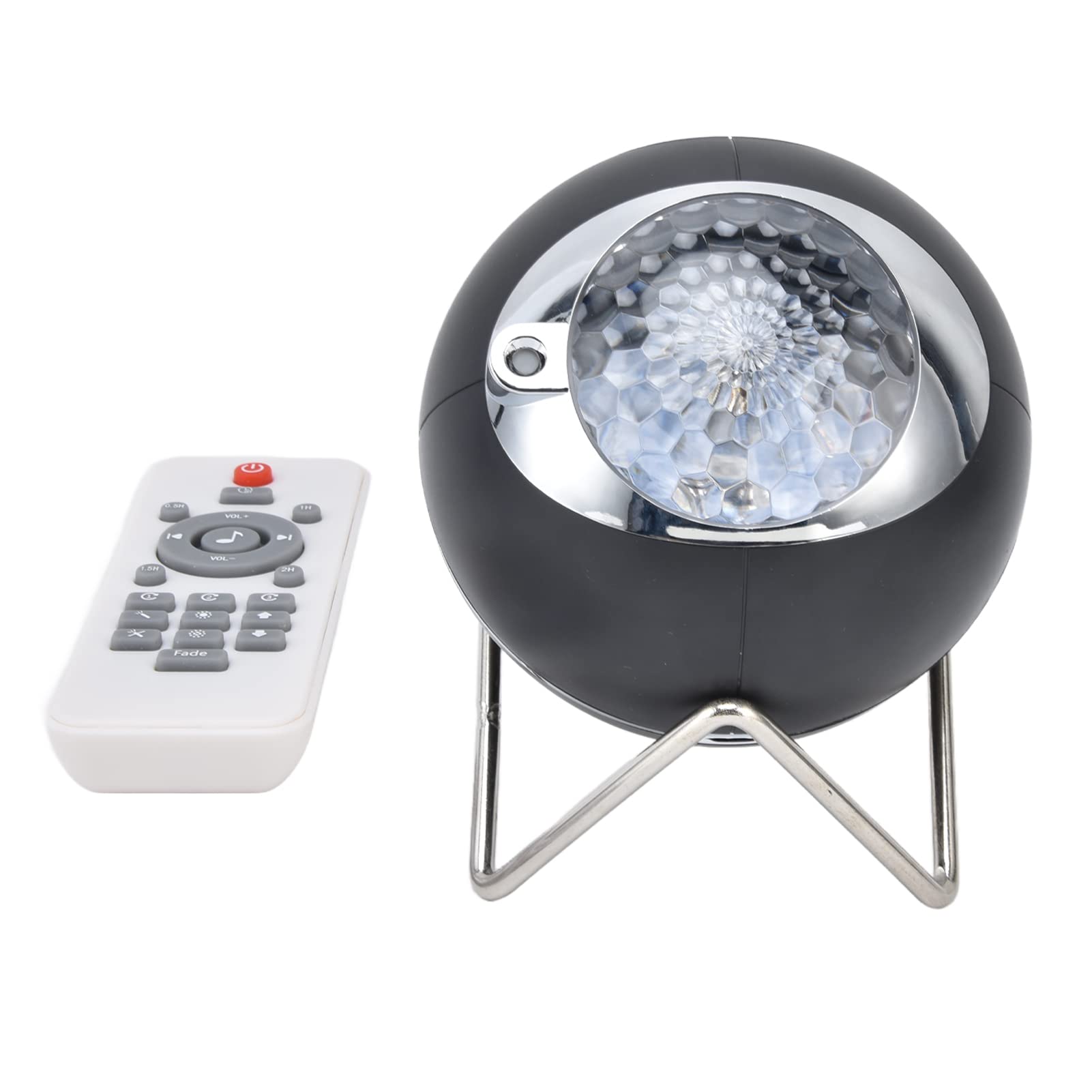 Lámpara proyector de estrellas colorida con control remoto táctil, temporizador, luz nocturna con proyección y música para fiestas infantiles.