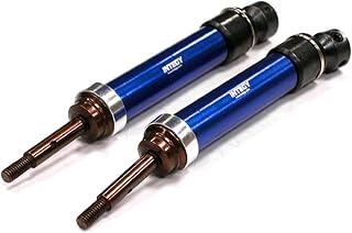 Integy RC Model T8564BLUE XHD Steel Rear Universal Drive Shaft (2) for Traxxas 1/10 Slash & Stampede 4X4