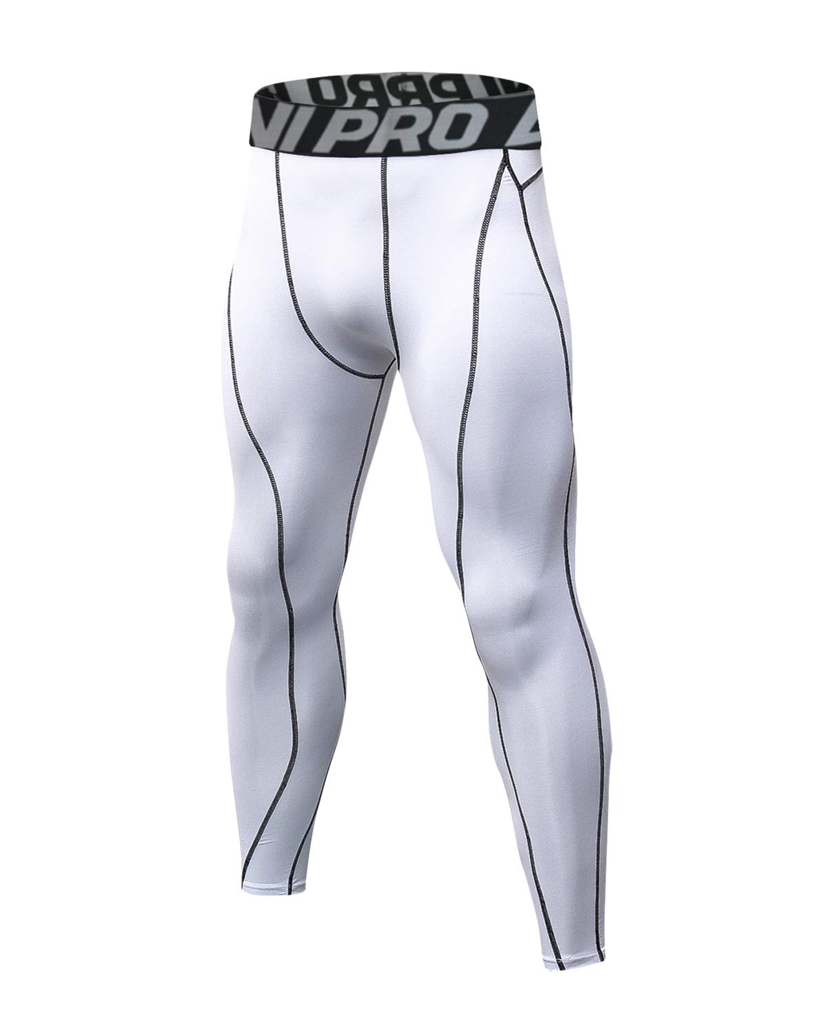 LNJLVI Leggings Sport Hommes - Pantalon Compression Running Fitness Base Layer
