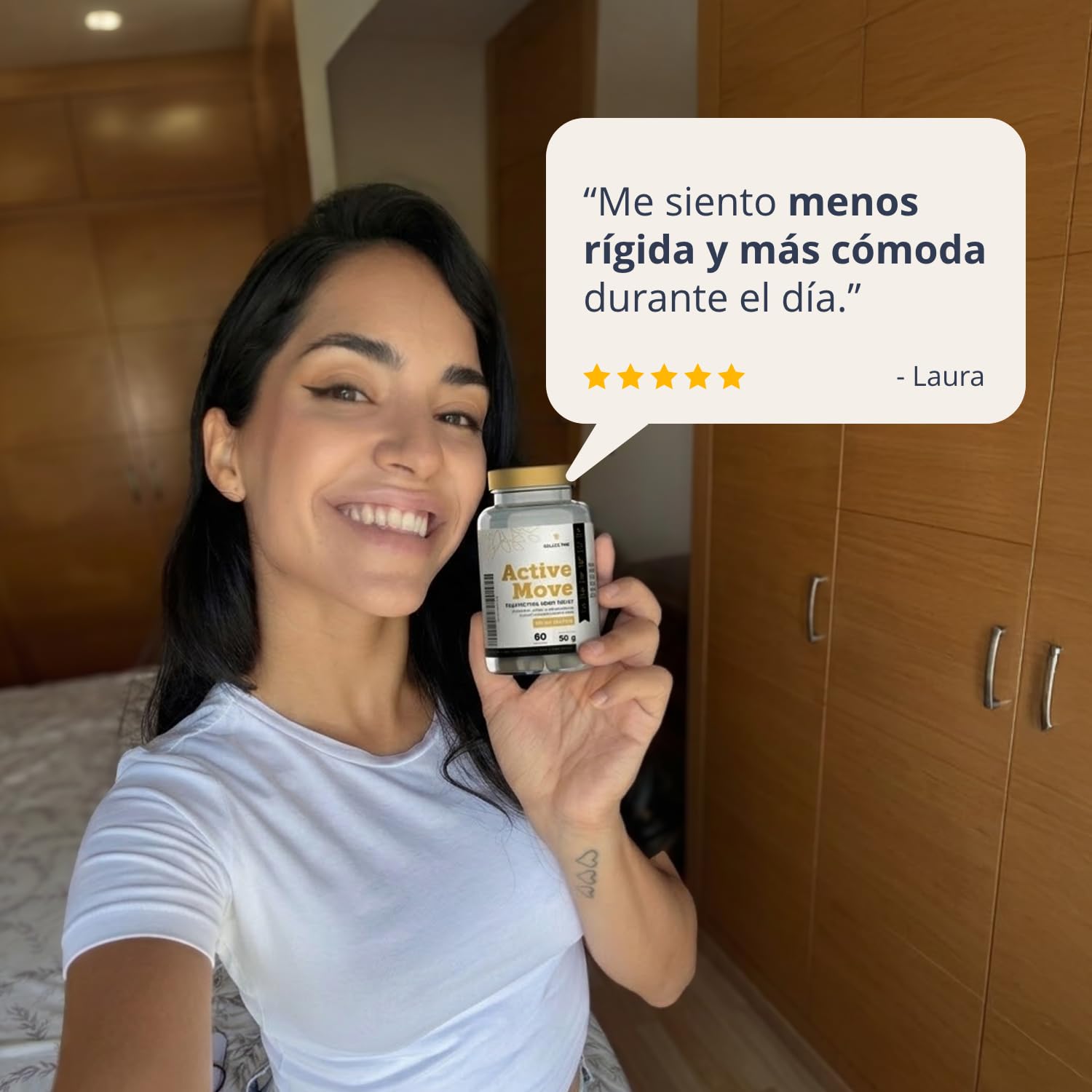 Golden Tree Active Move – Complemento Articulaciones, 60 Cápsulas | Con Boswellia, Ácido Hialurónico, Colágeno UC-II y Vitamina C – Cápsulas de Soporte Articular