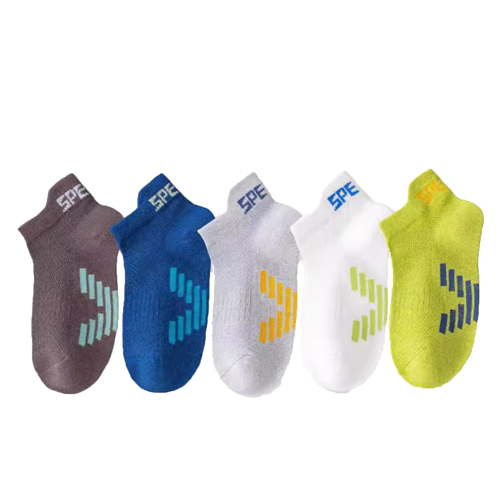 Generisch Calcetines infantiles para niños y niñas, cómodos y transpirables para uso diario y ocio, hechos de tela suave elástica para niños de 3 a 16 años, ideal para primavera y verano