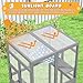 Catio Outdoor Cat Enclosure - Premium Wooden Cat Catio with Window Access & Breathable Mesh, Weatherproof Kitty House for Patio/Backyard/Indoor (Gray)