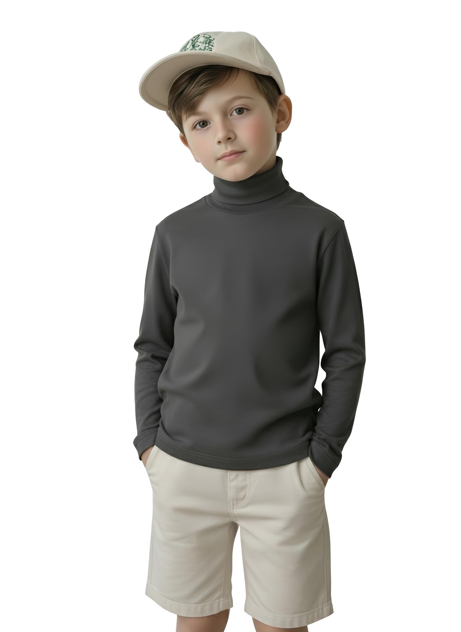 Turtleneck Long Sleeve Sweater Basic Solid Sweatshirt Pullover Base Tshirt