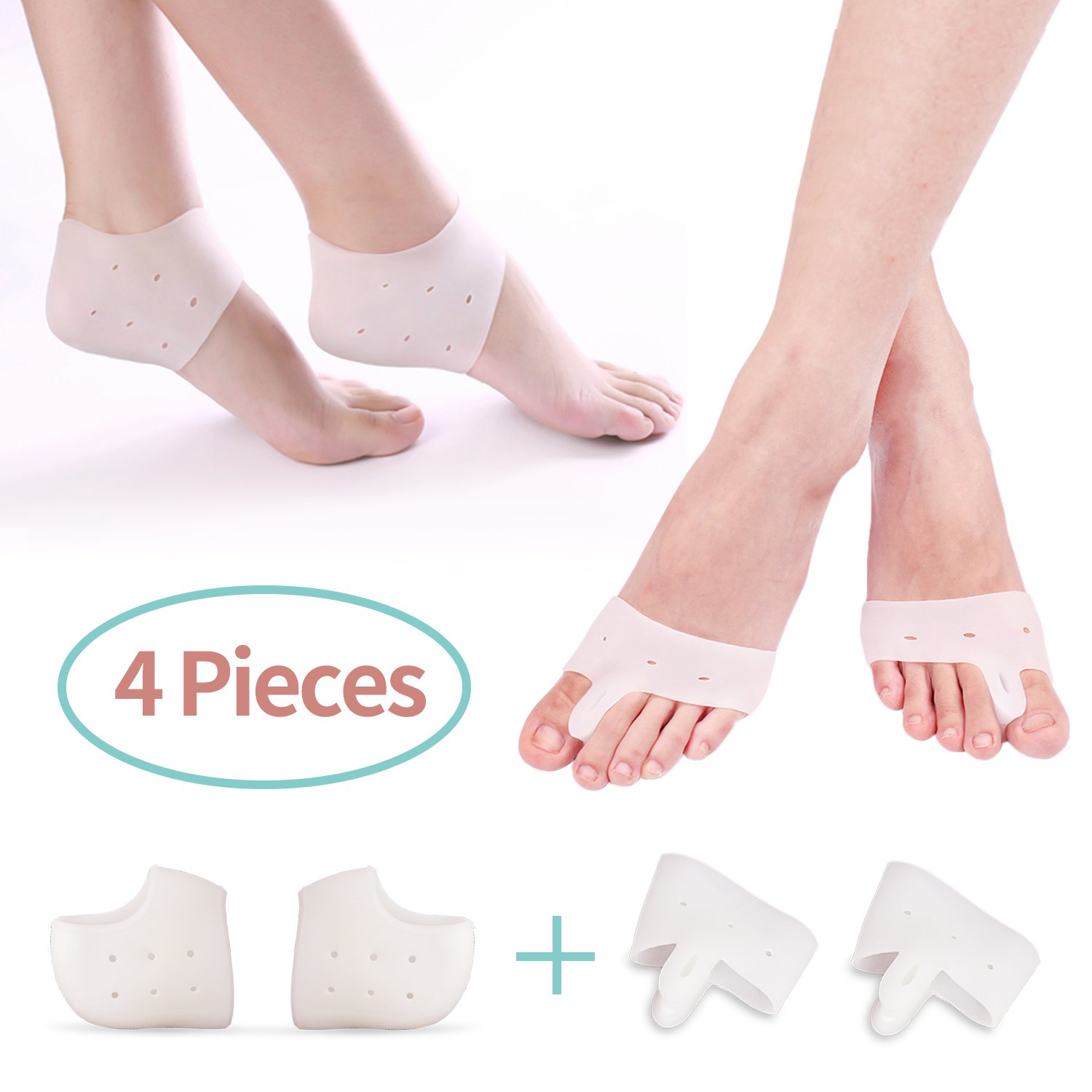 Buy ar Fasciitis Protectors/Heel Pain Pad & Bunion Corrector/Half Toe