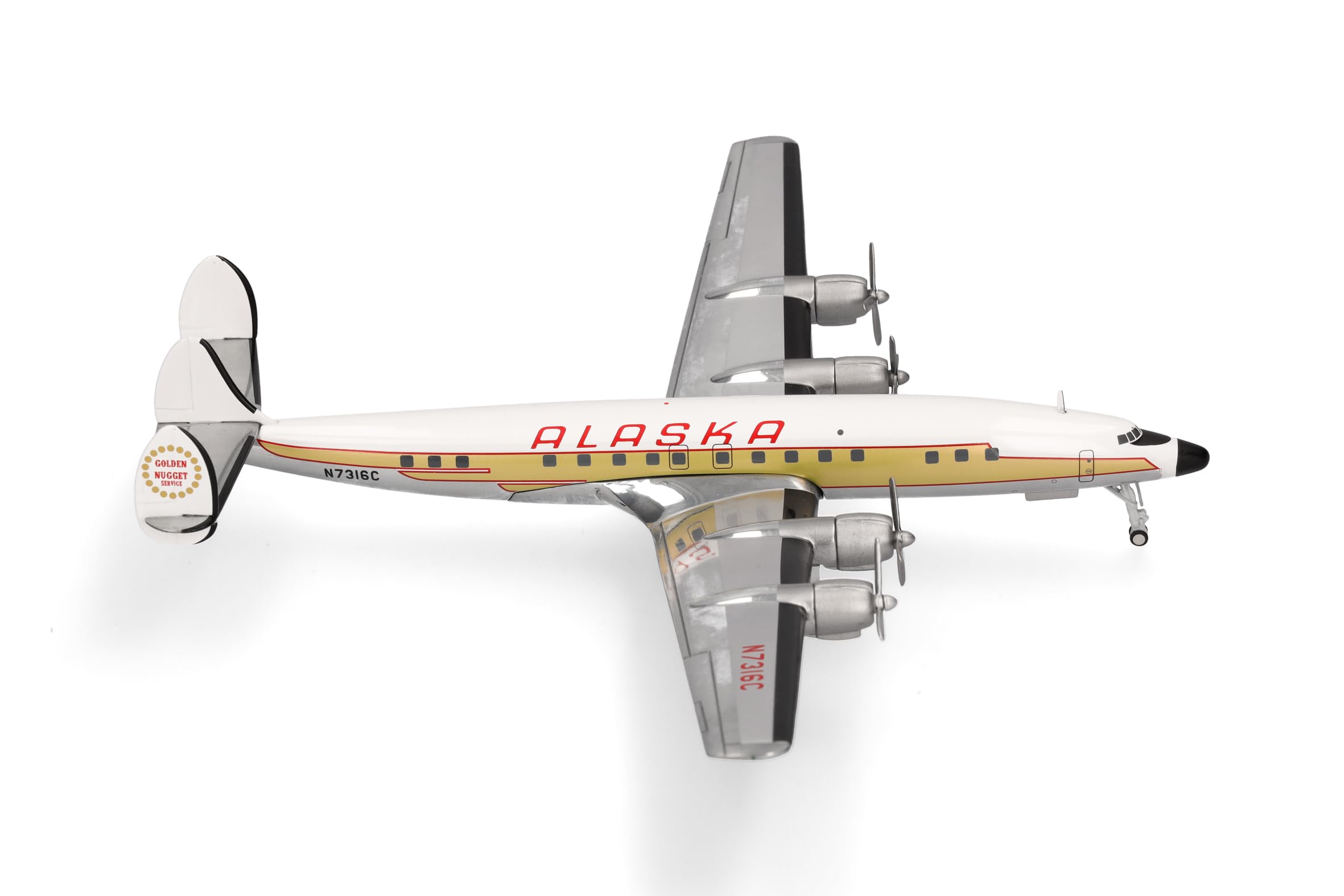 Herpa 573023 - 1/200 Alaska Airlines Lockheed L-1649A Starliner - New