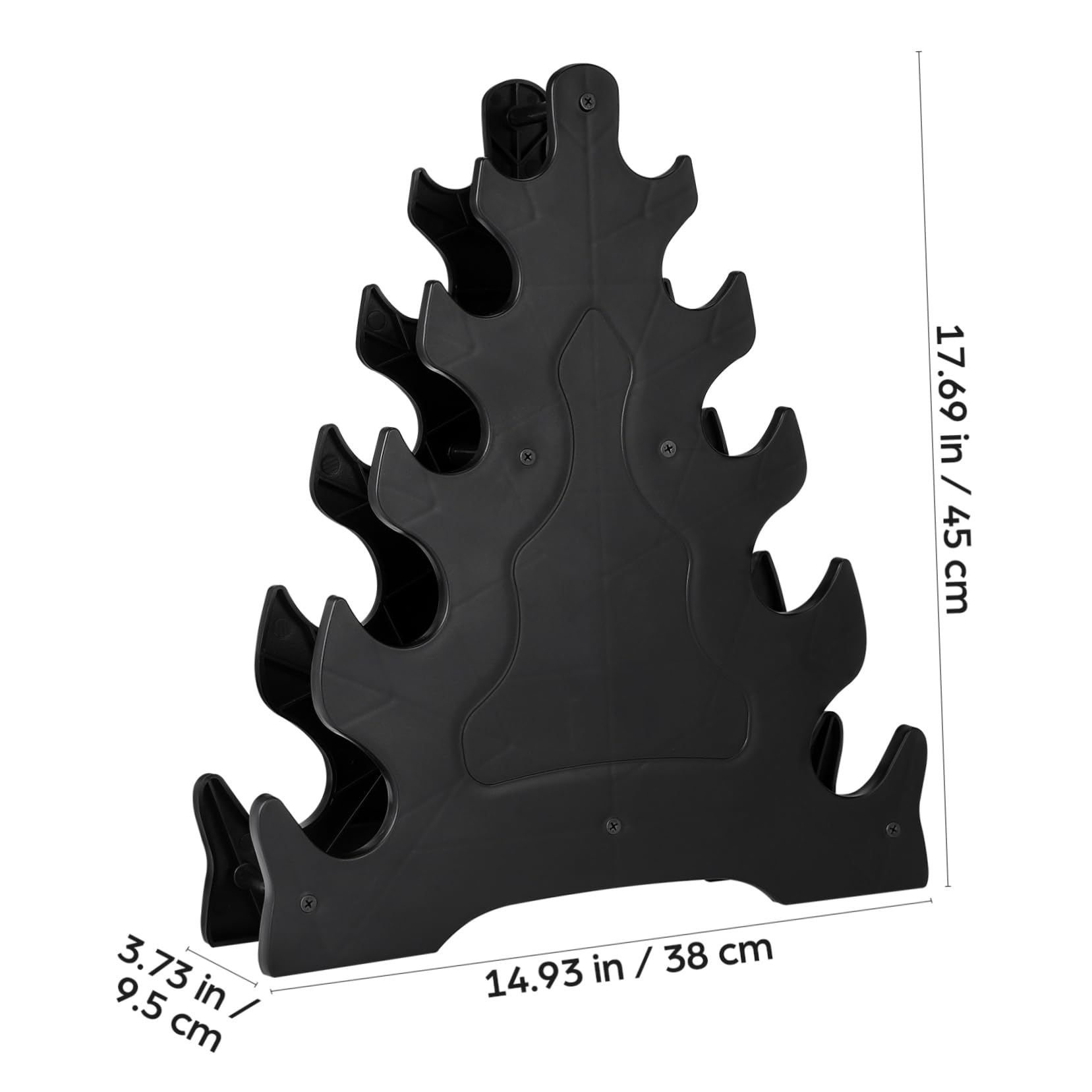 Toddmomy 1Pc Shaped Dumbbell Stand Practical Dumbbell Rack for Home Gym Storage Unique Leaf Design Stable Structure Excellent Load Bearing Capacity Organize Weights