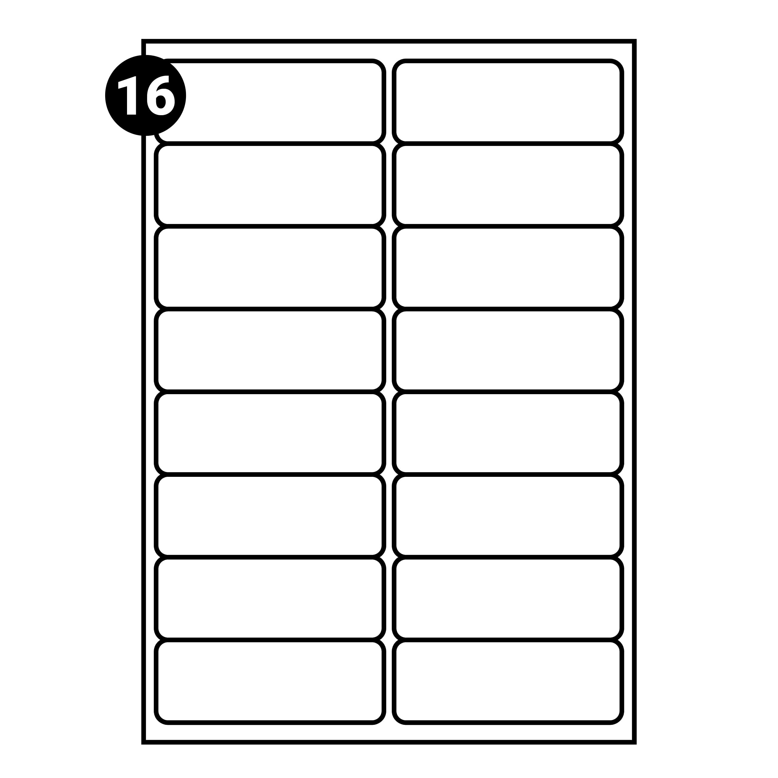 16 Labels per A4 Sheet, 500 Sheets 8000 Self Adhesive Address Mailing Labels, L7162 Compatible with Inkjet and Laser Printers โ with Permanent Adhesive (16 PER Sheet (500 Sheets)) โ image 1