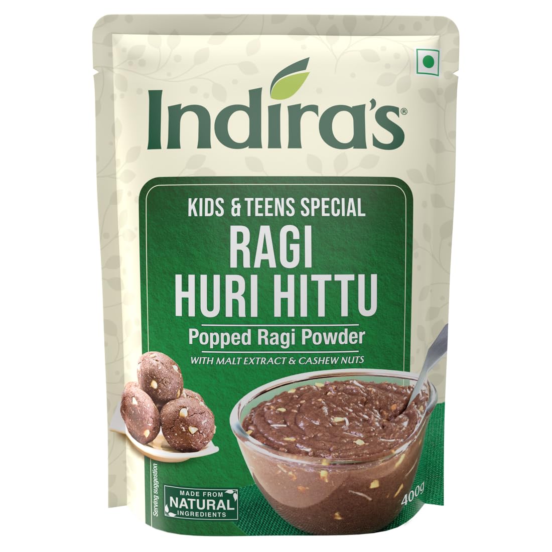 INDIRAS Ragi Huri Hittu Special 400 gm (14.10 OZ)