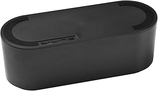 D-Line Cable Management Box, Cord Organizer Box to Hide & Conceal Power Strips, Desk Cable Management Solution, Made from Electrically Safe ABS Material - 325mm (L) x 125mm (W) x 115mm (H) - Black