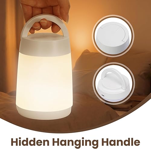 Miniatura 5 de Luz nocturna recargable con sensor táctil para niños, lámpara LED regulable con función de memoria, ayuda para dormir y diseño portátil, perfecta