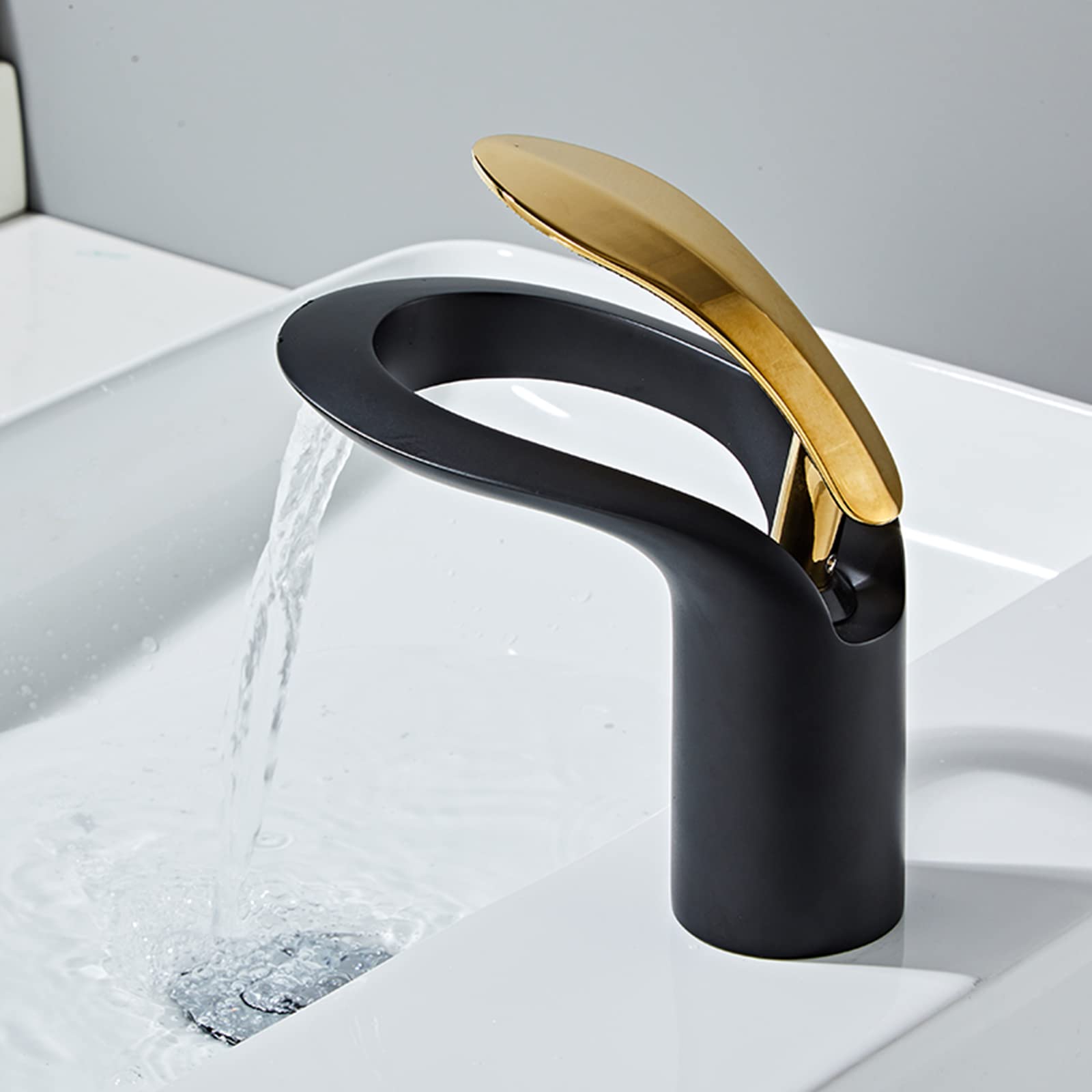 Robinet Cascade Lavabo Blanc Finis les Problèmes d'Éclaboussures - 2