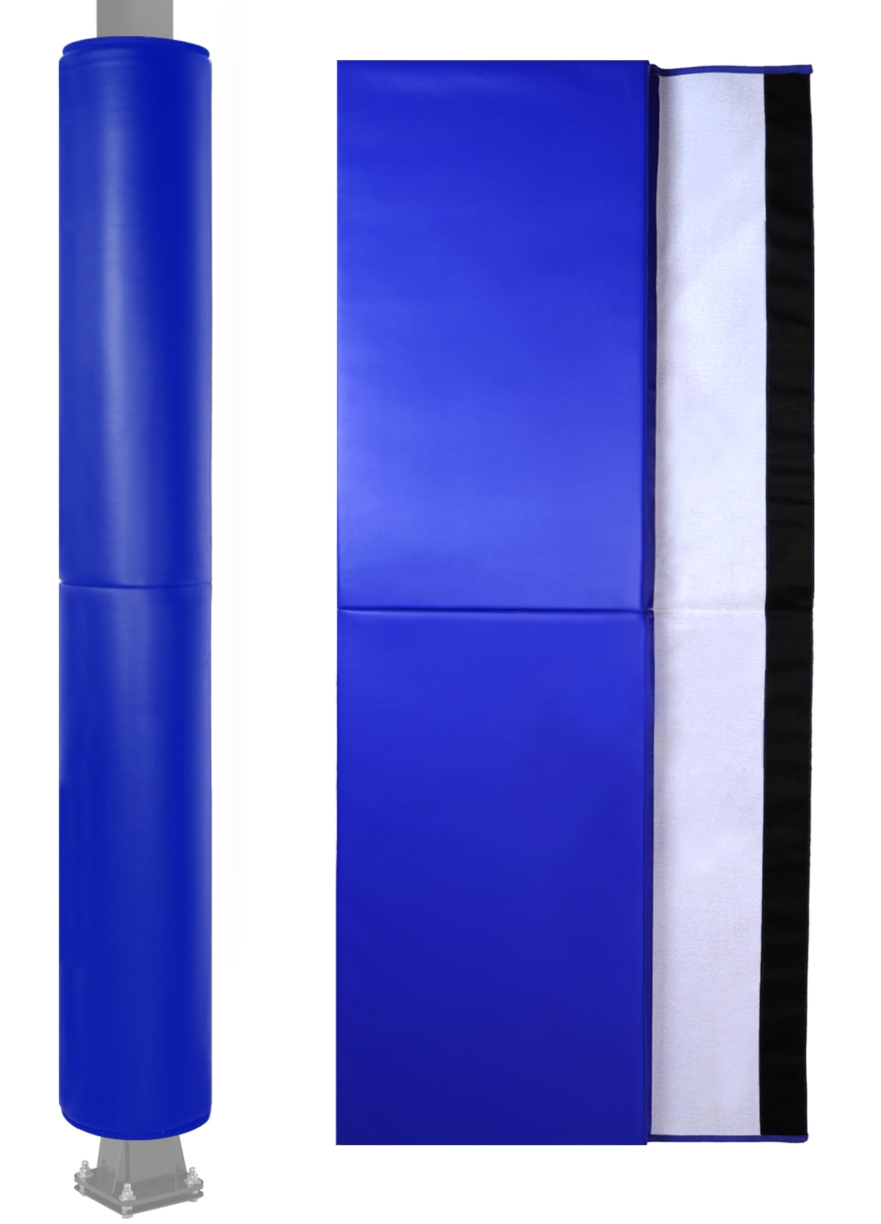 6 Feet Tall Round and Square Pole Pad, Wrap Around Pole & Post Padding, 2