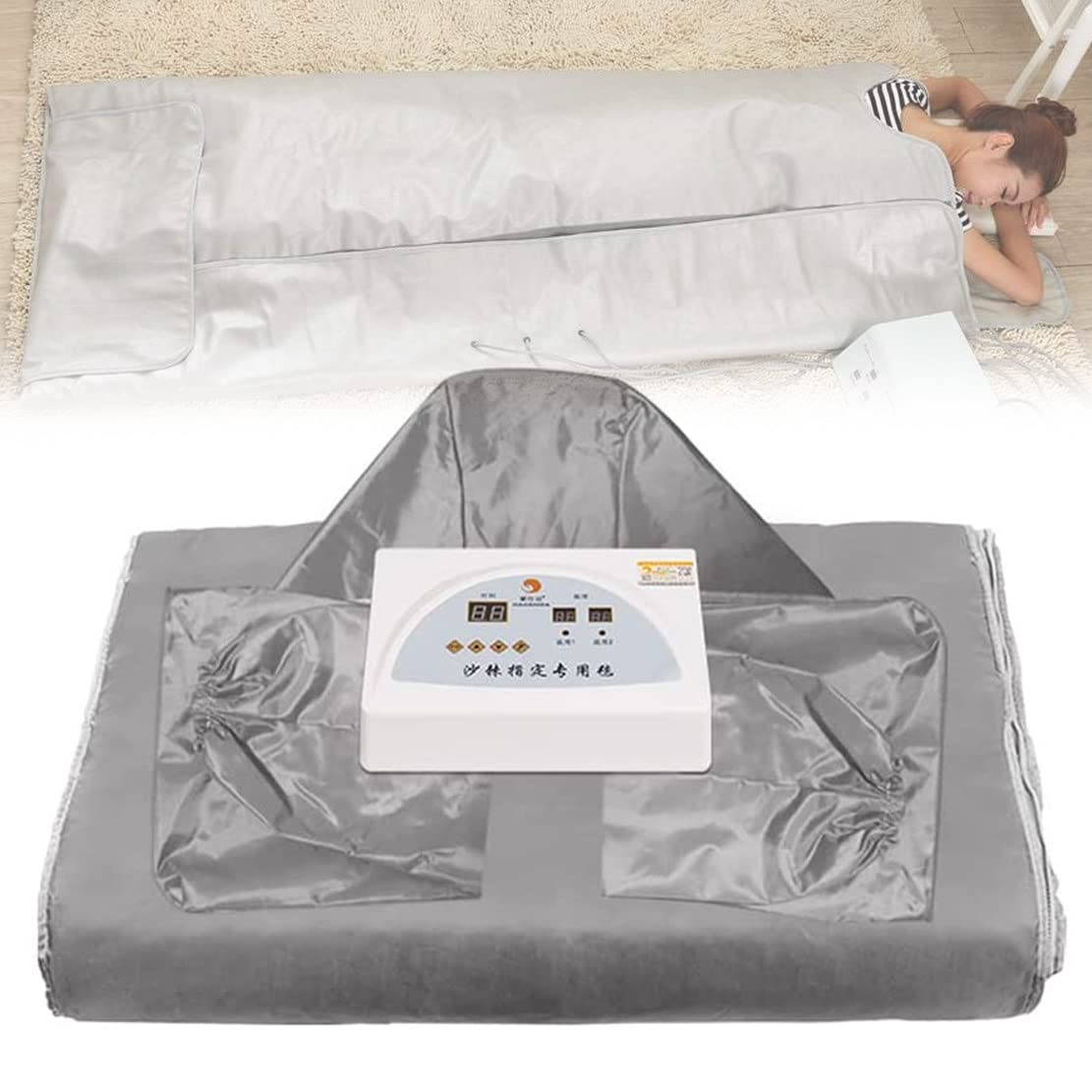 Coperta Dimagrante di Bellezza, Coperta per Modellare Il Sudore al Vapore, Riscaldamento Coperta Elettrica, Spegnimento Automatico Ad Alta Temperatura, per Fitness Spa a Casa