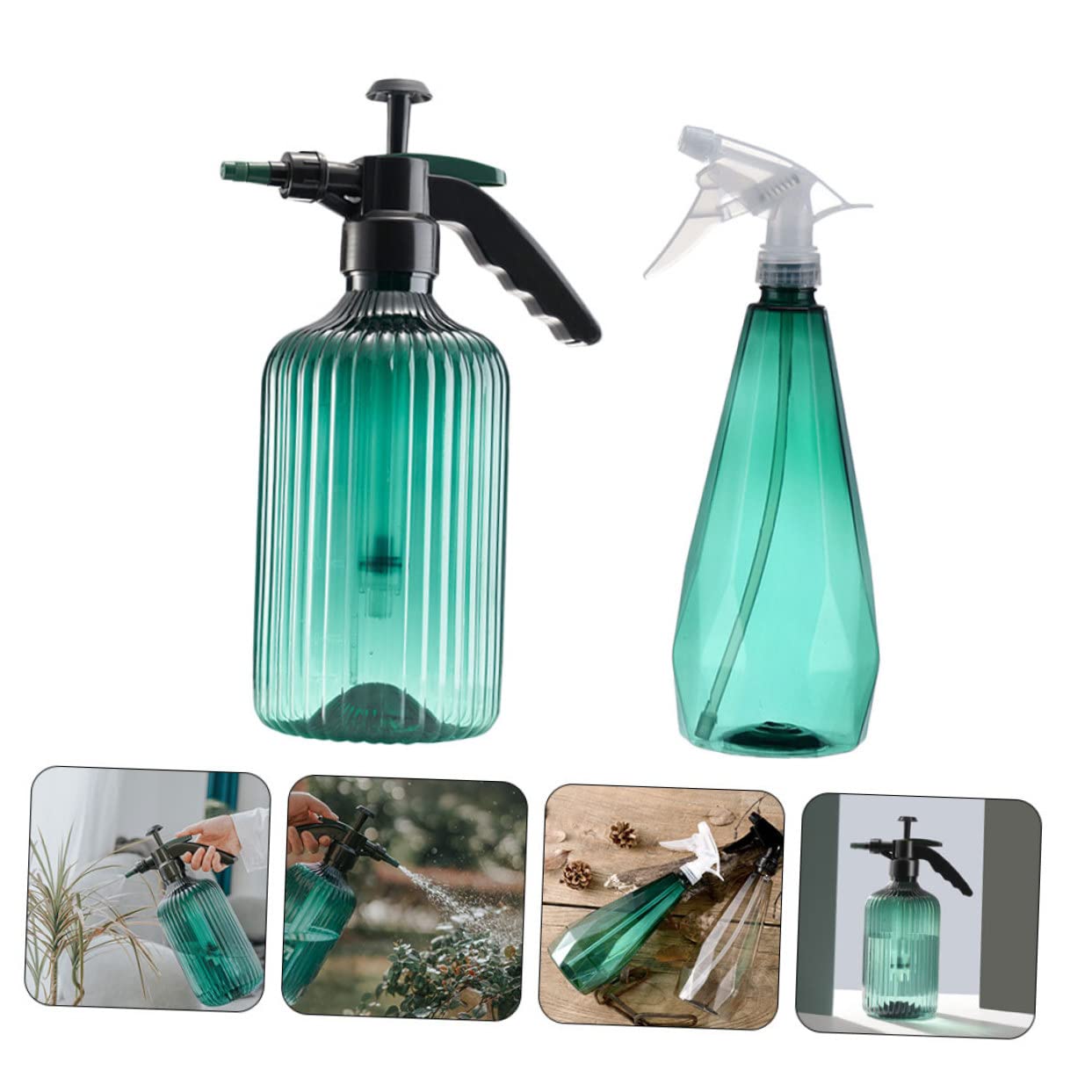 Toyvian 2 Sätze Gießkanne Sprühflasche Sprinkler Für Pflanzenpflege Tragbares Bewässerungswerkzeug Für Garten Und Innenräume Mit Feiner Zerstäubung Für 2 Stücke * 2