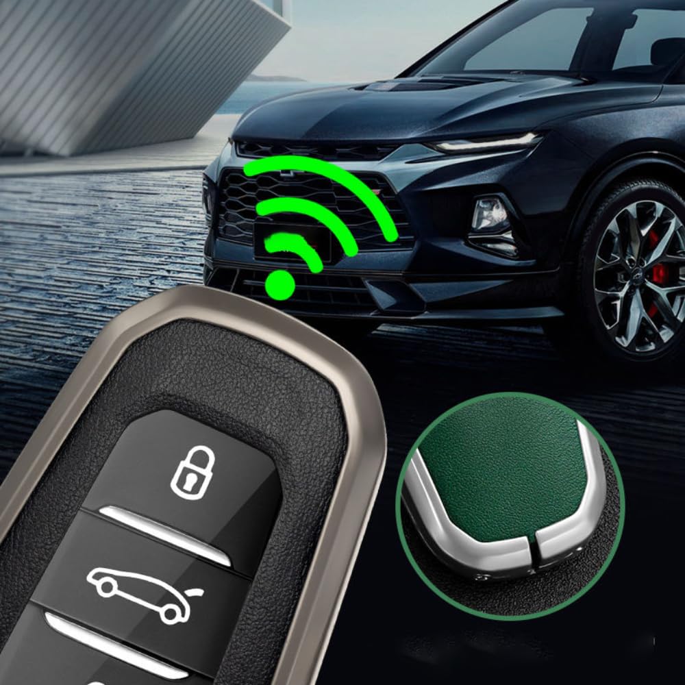 Auto Zinco Lega Chiavi Custodie, per DS ds7 ds5 ds6 ds9 New Energy ds3 4s 5LS Key Cover Impermeabile Resistente all'Usura AntiGraffio Protezione Accessori,B/Brown-Gun Color