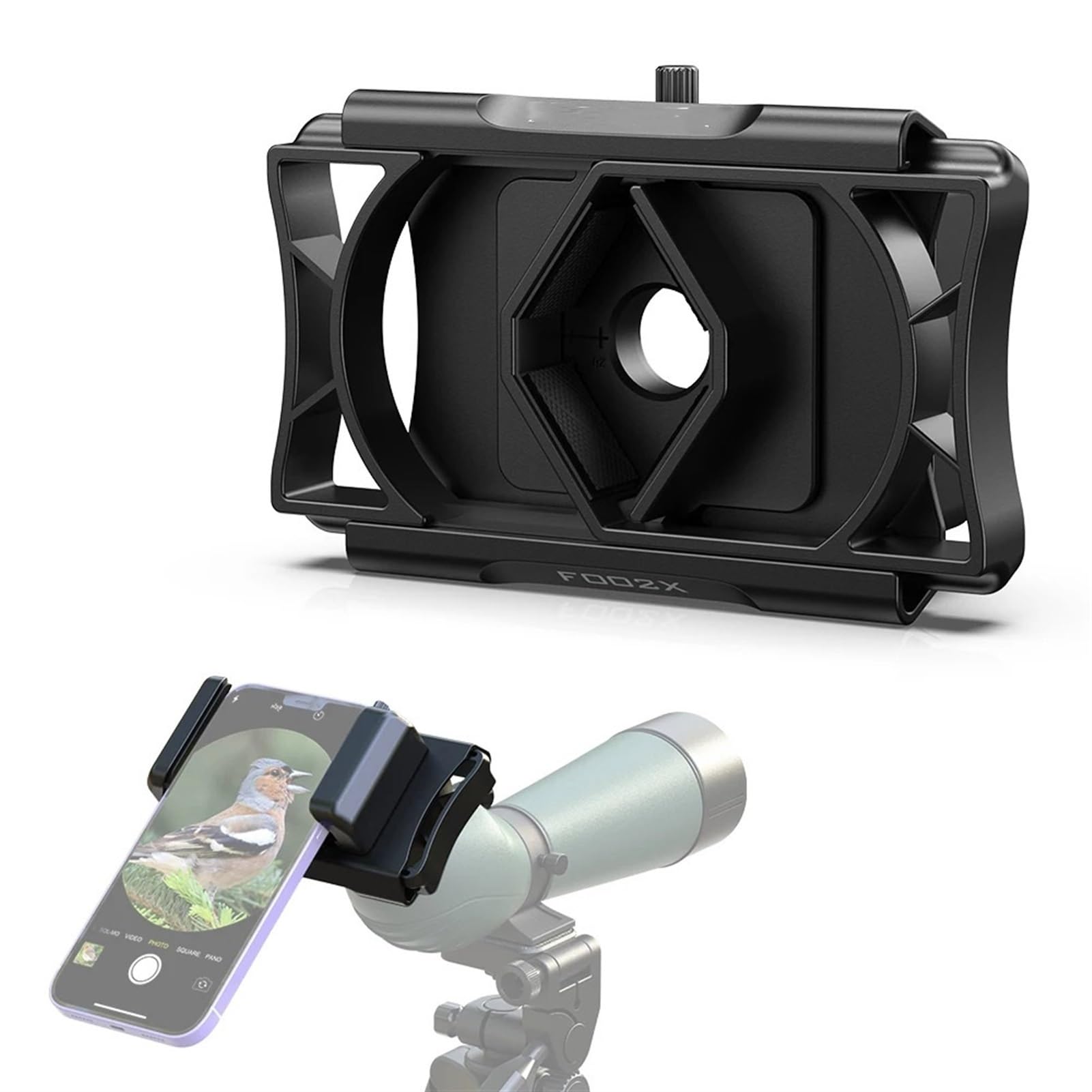 Adaptador de teléfono móvil for telescopio, Conector Binocular Giratorio for telescopio, Accesorio de Soporte for teléfono móvil