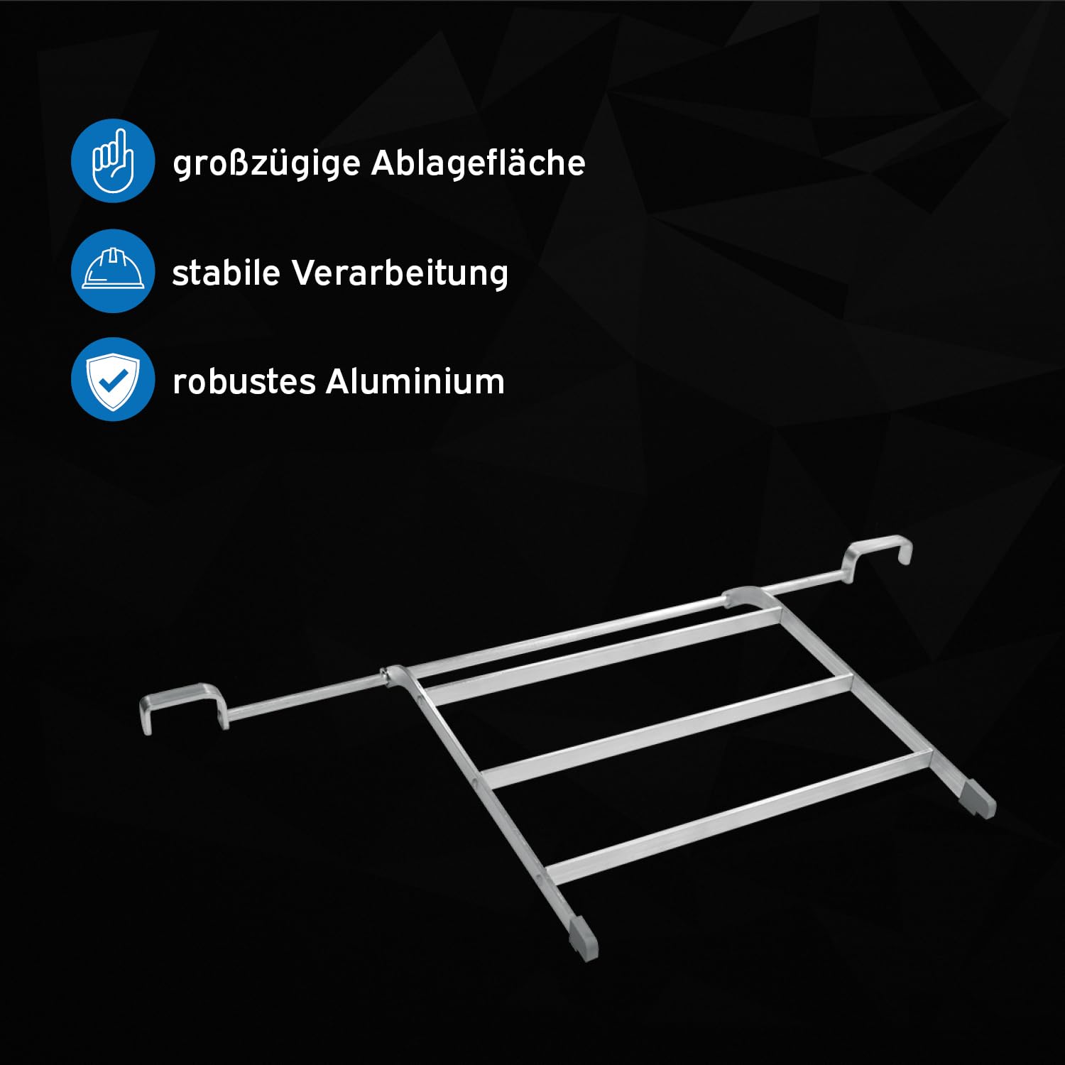 kör4u Soporte plegable para fregadero de 50 cm, de aluminio, para sótano, lavadero, jardín, garaje y fregadero