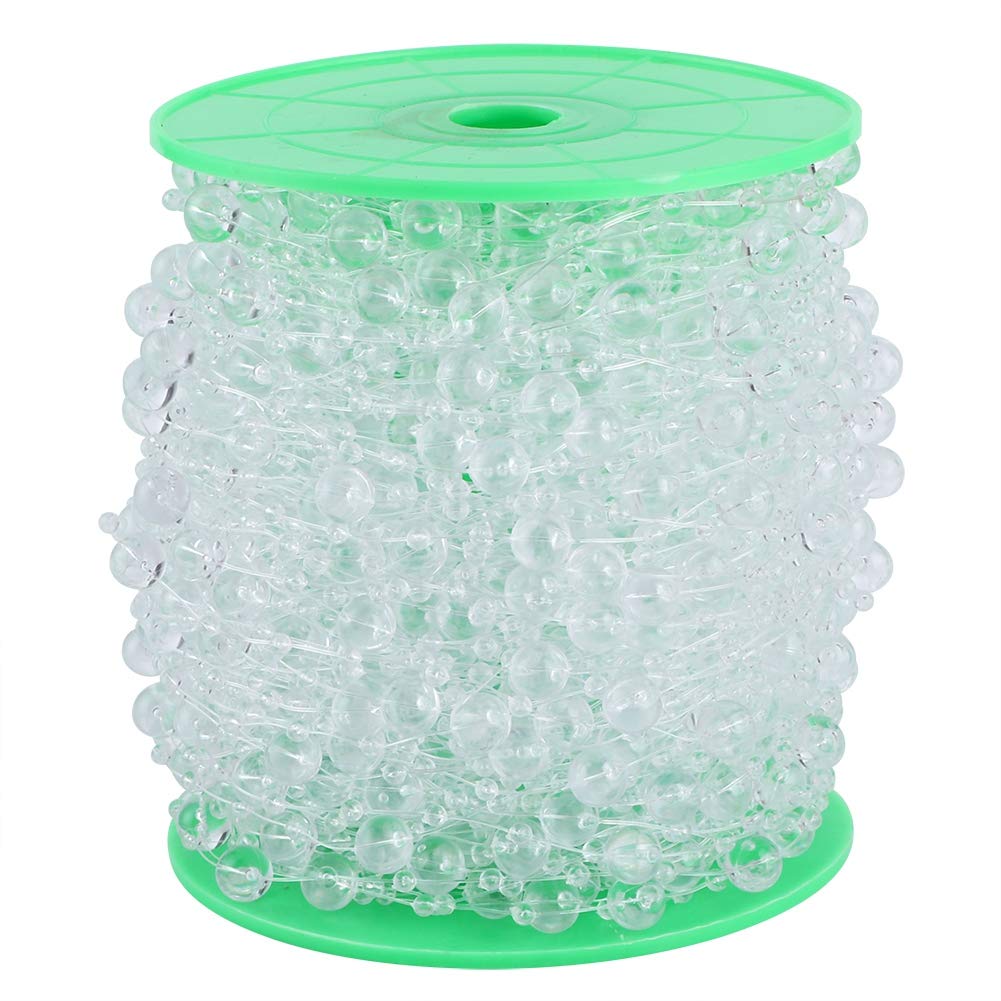 Perlas artificiales transparentes de 10mm cuentas para manualidades decorativas y hogar