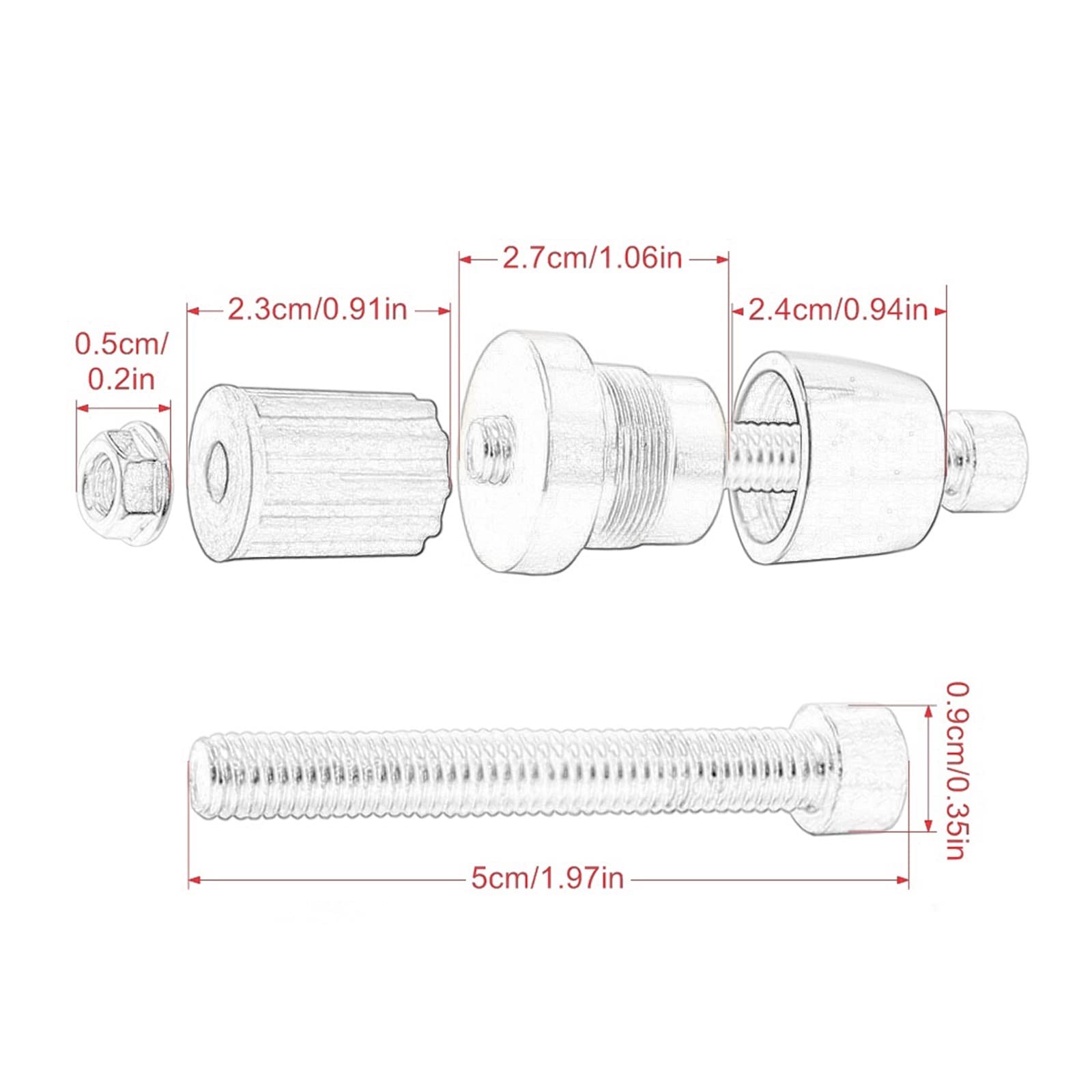 Moto Manubrio Estremità Spina Moto 7 8"22mm Manopole Manubrio Estremità Universale Manubrio Contrappeso Tappi Terminali Slider Per YAM&AHA FZ6 FAZ&ER FZ6R FZ 6