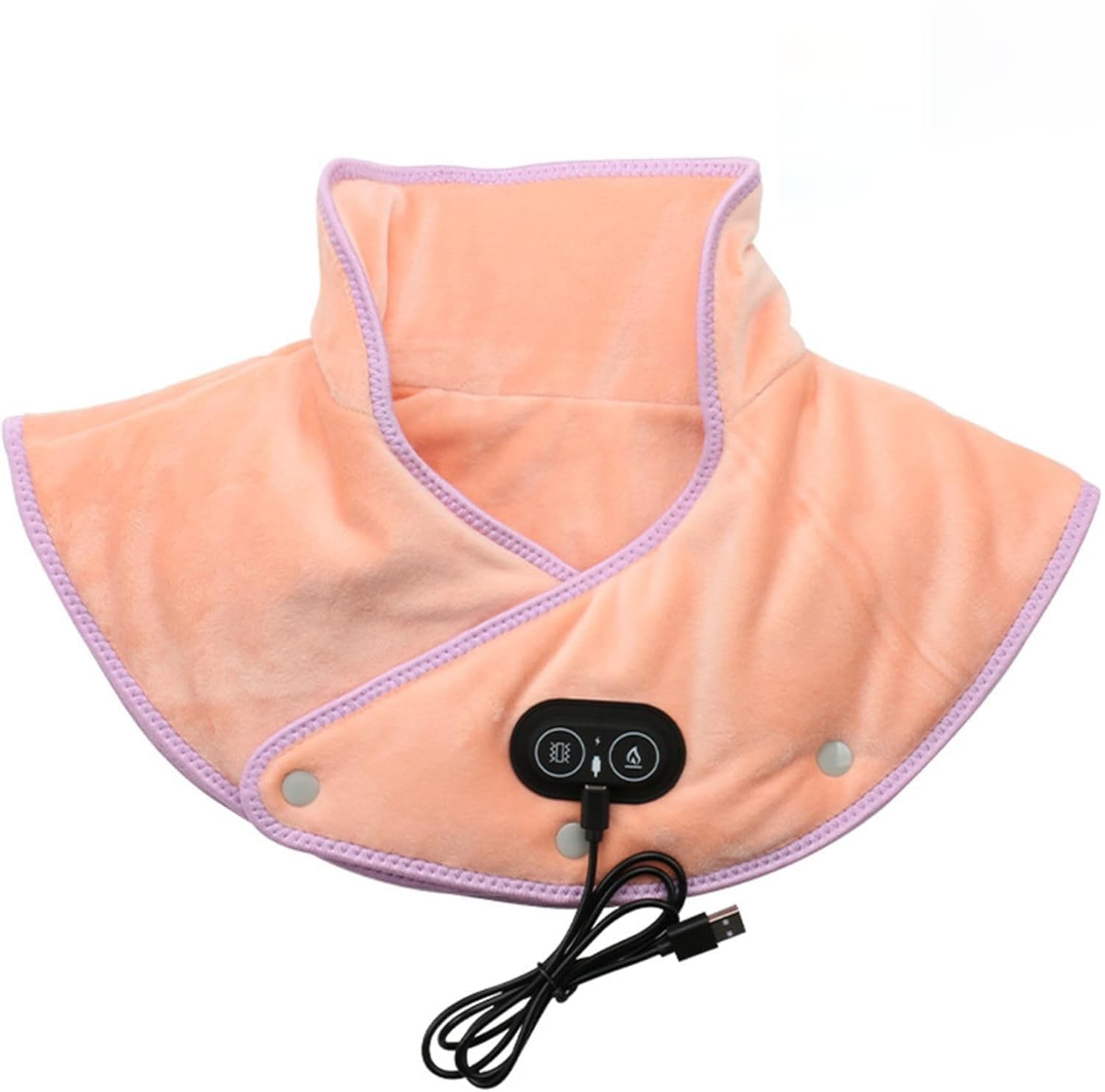 Almohadilla térmica para Cuello y Hombros con 3 ajustes de Temperatura y Masaje, Temporizador de Apagado automático, Calentamiento rápido en 60 Segundos, Regalo de cumpleaños y Navidad para Mujeres,