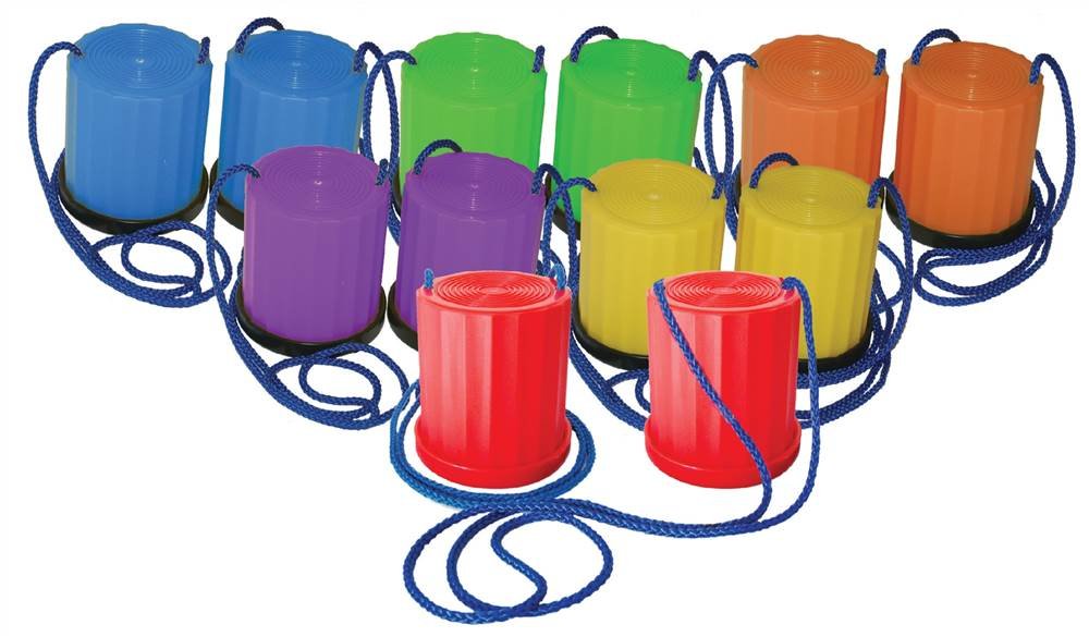 Plastic Platform Stilts 6 Color Set Toys & Games Active Play Chsppsset Champion Sports