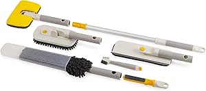Joseph Joseph CleanTech Schoonmaak Organizer met 3 Verstelbare Klemmen, 3 Haken