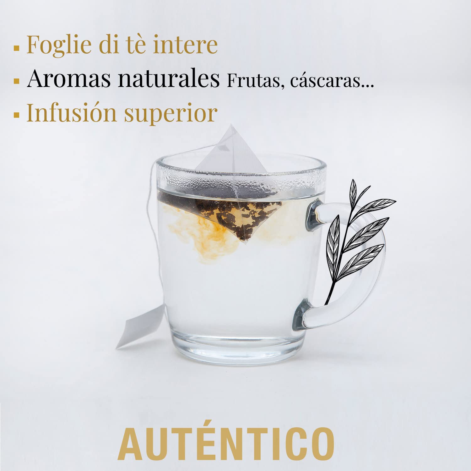 ORIGEENS TE ORGANICO Caja té Orgánico Surtido premium 6 sabores Caja Regalo 48 bolsitas piramidales