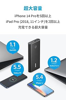 モバイルバッテリー モバイルバッテリー Anker PowerCore 26800 A1277011 1個 - アスクル