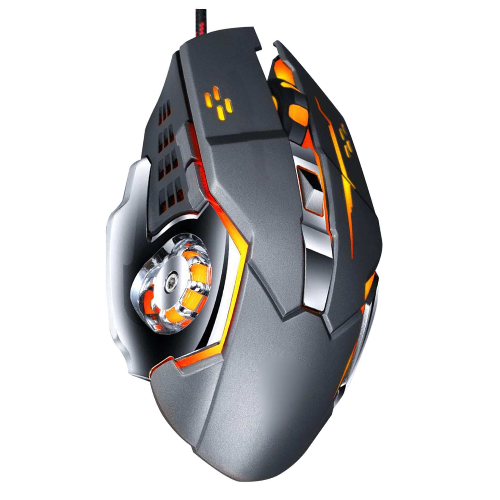 Uonlytech 1pezzi Mouse Cablato Usb Ergonomico Per Computer Da Ufficio Per Pc Desktop Laptop Argento