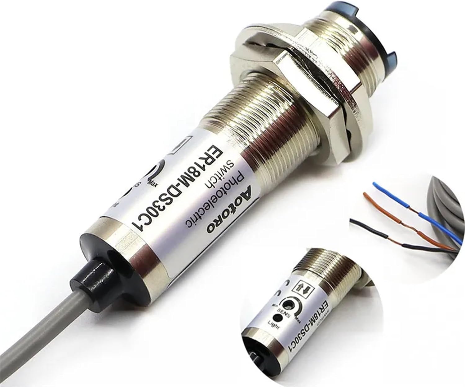 Door Open Sensor M18 ER18M-DS30C1 NPN NO Cylinder Diffuse Electronic Circuit Board