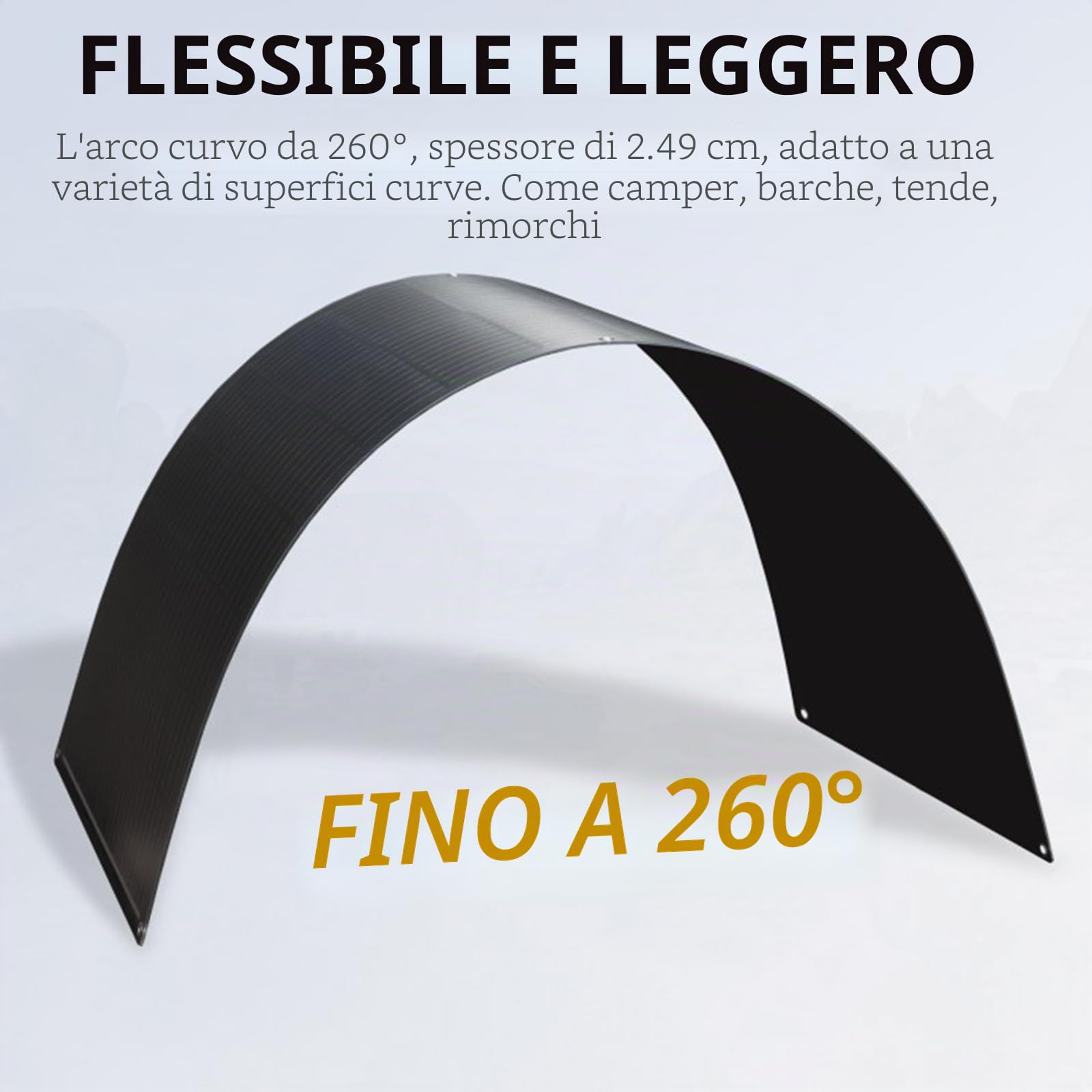 XINPUGUANG Kit pannello solare flessibile 200 w 2 pz 100 w 18 v pannelli solari flessibile modulo monocristallino 20A regolatore solare per camper, caravan, barca, auto