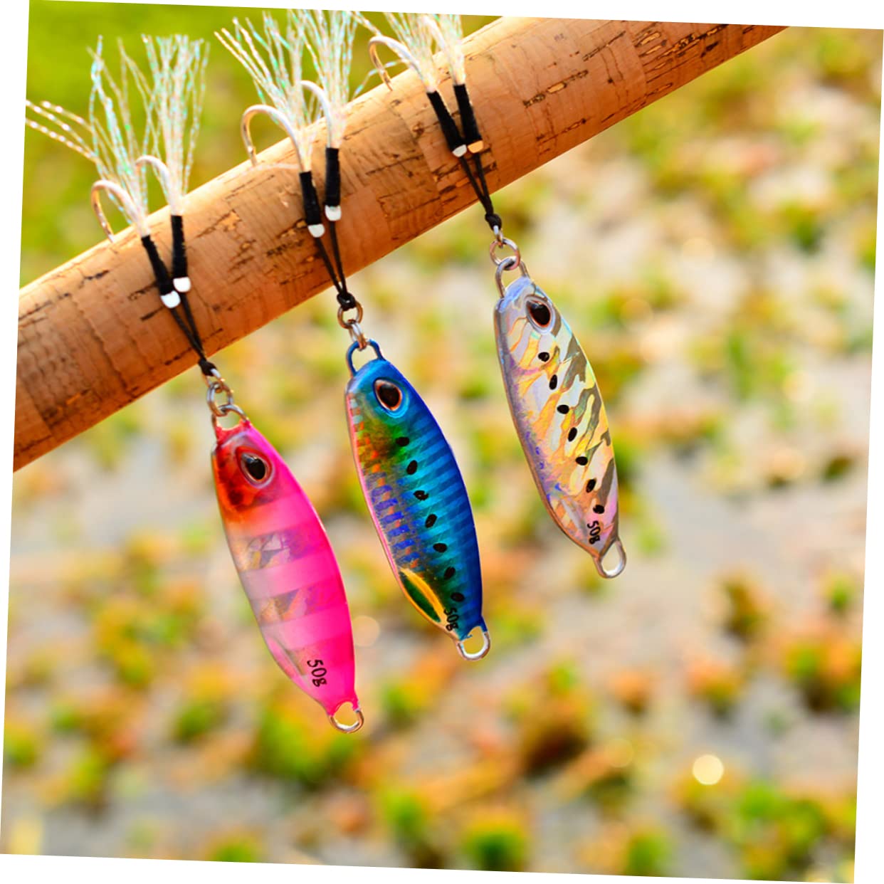 Toddmomy 5 Pezzi Esche da Pesca Metalliche Lure Riflettenti a Forma di Pesce per Pesca Outdoor Esca Creativa Affondante di Artificiali Resistenti e Realistici per Spinning e Surfcasting