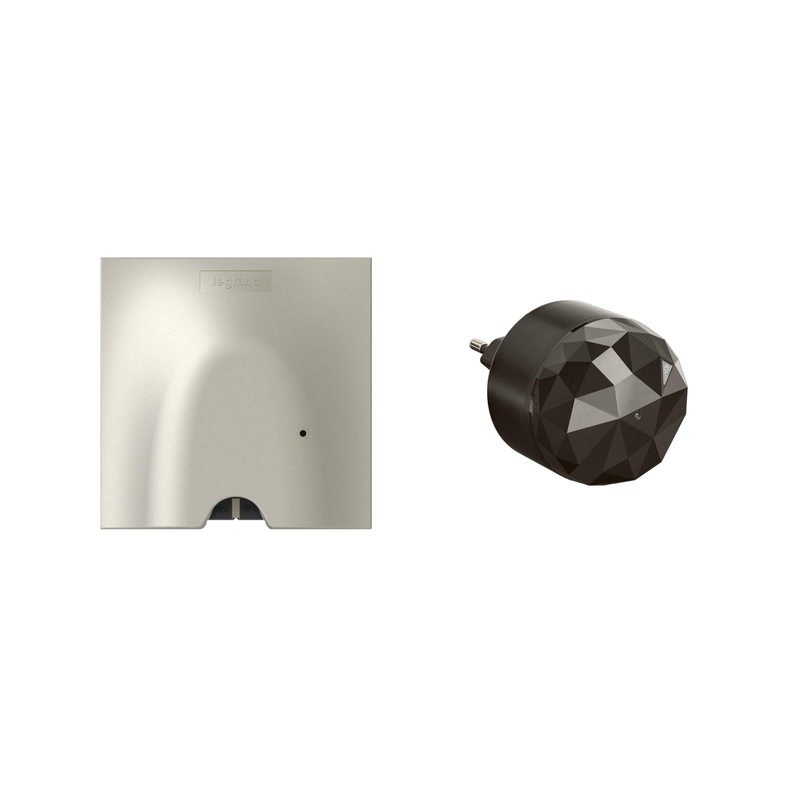 LEGRAND – Pack de arranque para calefacción eléctrica conectada Céliane with Netatmo – 1 salida de cable conectado + 1 pasarela de conexión – Titanium
