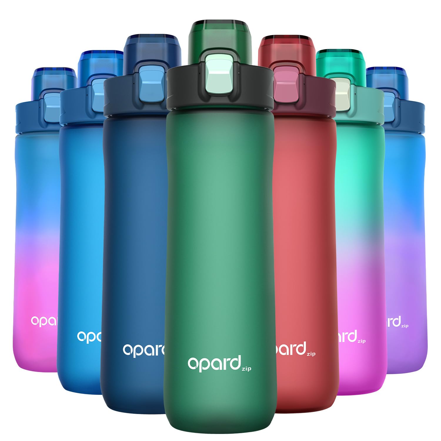 Opard Sports Water Bottles 20/24 Oz BPA Free Leak Proof Tritan Plastic Bottle Flip Top Kids Water Bottle Fast Flow