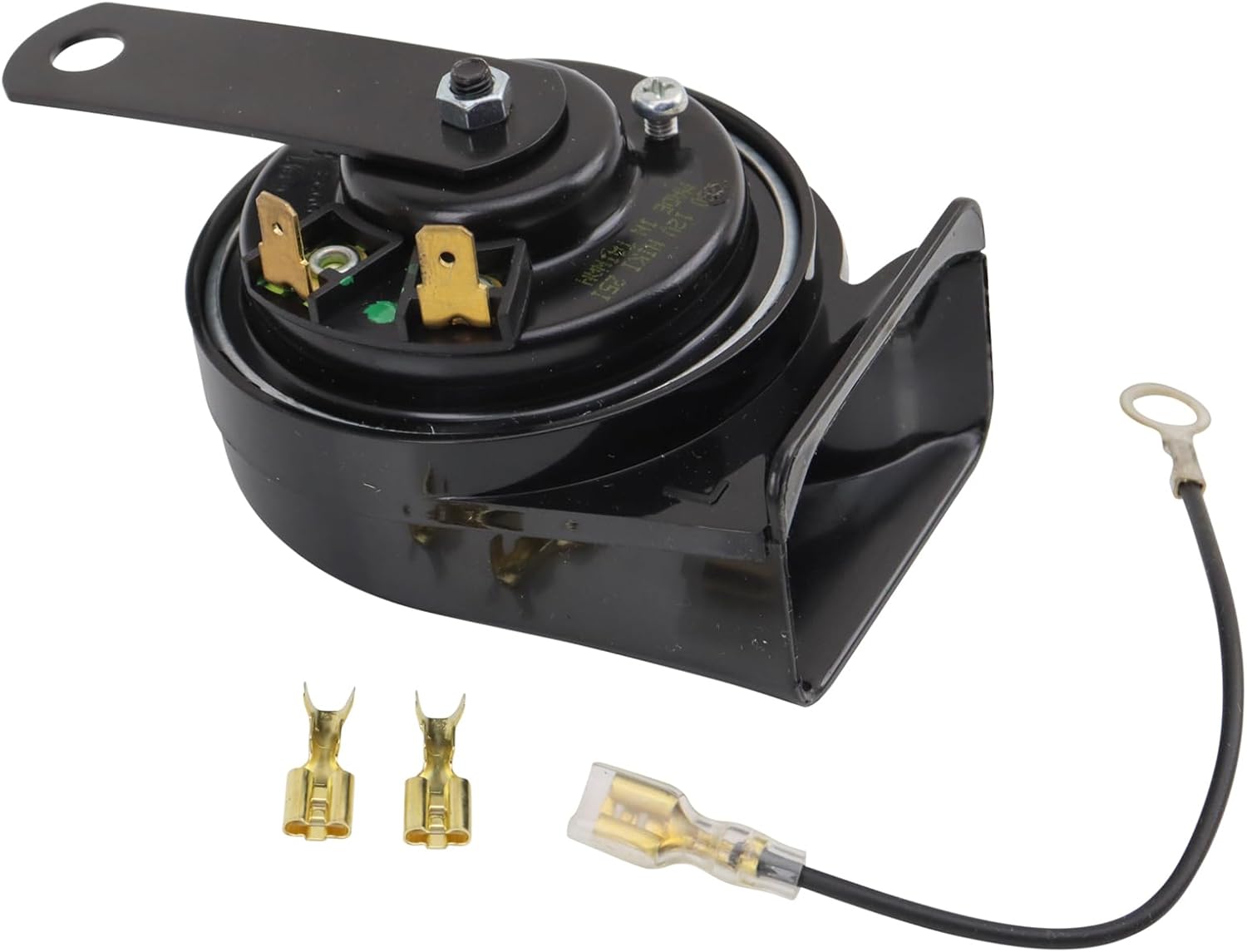 TRQ Horn Low Tone Compatible with 75-02 Ford F-150 71-01 Chevrolet Camaro 83-02 Toyota Camry 75-02 Honda Civic 82-02 Nissan Maxima 97-01 Jeep Wrangler 94-02 Dodge Ram 1500 92-02 GMC Yukon