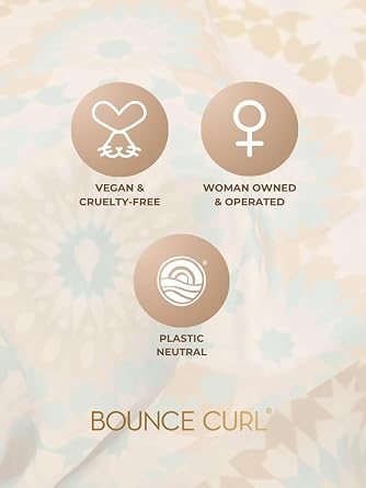 مجموعة Bounce Curl Slay and Stay، غطاء رأس قابل للعكس من الساتان وفرشاة شد الشعر باللون الأزرق المخضر