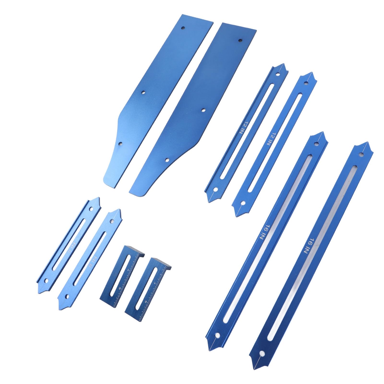 Pissente Stair Tread Template Tool Aluminum Alloy Stair Tread Jig 8In To 56In Adjustable Measuring Gauge With Case For Layout Home Renovation Installers