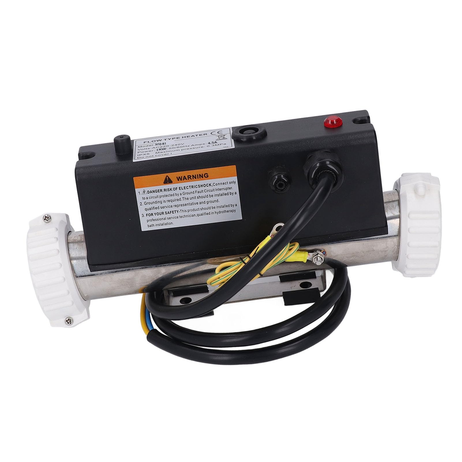 Dpofirs Calentador Eléctrico para Piscina de SPA, Termostato de Calentador de Agua con Control Preciso de Temperatura y Protector de Alta Temperatura, para Bañera de Hidromasaje, Piscina, Cableado,